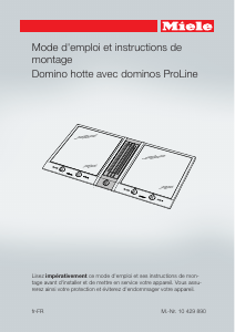 Mode d’emploi Miele CSDA 1010 EDST Table de cuisson