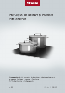 Manual Miele KM 6520 FL Plită