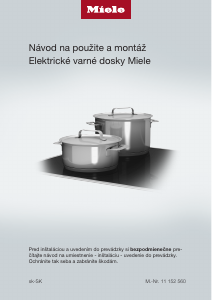 Návod Miele KM 6520 FL Pánt