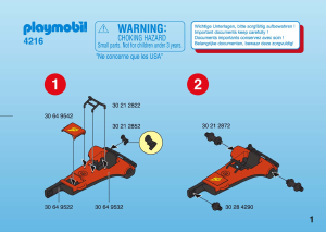 Mode d’emploi Playmobil set 4216 Action Char à voile