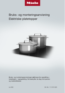 Bruksanvisning Miele KM 6542 FR Kokeplate