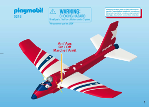 Bruksanvisning Playmobil set 5218 Action Segelflygplan