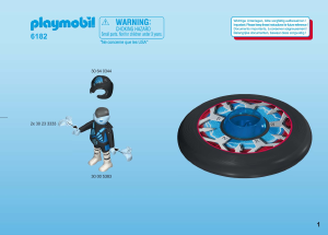 Manuale Playmobil set 6182 Action Disco volante con alieno