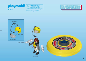 Manuál Playmobil set 6183 Action Super létající talíř s astronautem