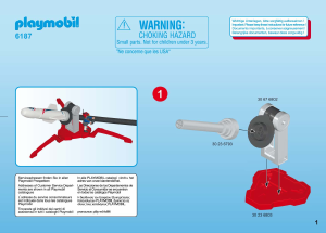 Bedienungsanleitung Playmobil set 6187 Action Rakete mit Spring-Booster