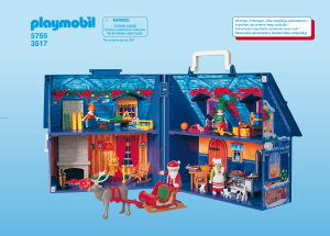 Handleiding Playmobil set 3517 Christmas Huis van de kerstman