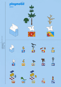 Manuale Playmobil set 3850 Christmas Calendario dell'avvento 1