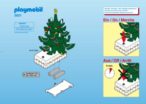 Manual de uso Playmobil set 3931 Christmas Sala de noel