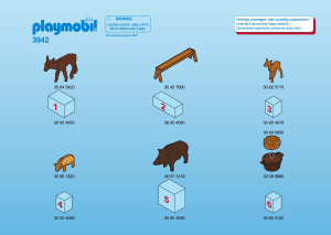 Mode d’emploi Playmobil set 3942 Christmas Calendrier de l`Avent Animaux