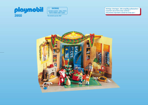 Manual Playmobil set 3950 Christmas Advent calendar 6 living room