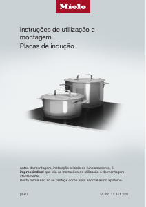 Manual Miele KMDA 7633 FL Placa