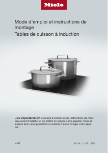 Mode d’emploi Miele KMDA 7634 FL Table de cuisson