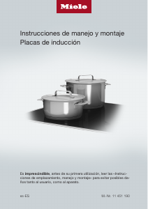 Manual de uso Miele KMDA 7634 FL Placa