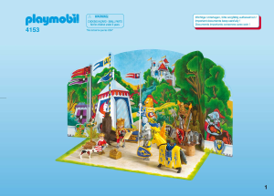 Bedienungsanleitung Playmobil set 4153 Christmas Adventskalender Königliches Ritterturnier