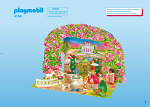 Bedienungsanleitung Playmobil set 4154 Christmas Adventskalender Prinzessinnenbesuch beim Einhorn