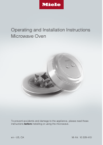 Manual Miele M 6260 TC Microwave