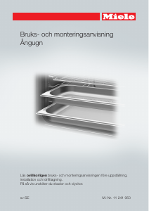 Bruksanvisning Miele DG 2740 Ugn