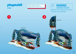Manual Playmobil set 4166 Christmas Advent calendar forest winter wonderland