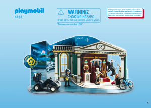 Manual Playmobil set 4168 Christmas Advent calendar police