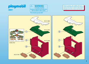 Manuál Playmobil set 4891 Christmas Trh