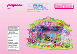 Mode d’emploi Playmobil set 5492 Christmas Calendrier de l`Avent Fées avec licorne et animaux de la forêt