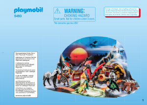 Manual de uso Playmobil set 5493 Christmas Calendario de adviento – tierra de los dragones