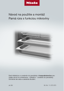 Návod Miele DGM 7440 Rúra