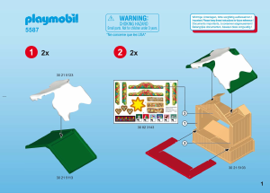 Bruksanvisning Playmobil set 5587 Christmas Julmarknad