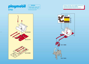 Mode d’emploi Playmobil set 5752 Christmas Père noël et le traîneau