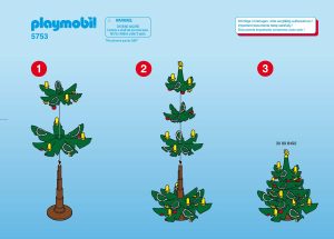 Manuale Playmobil set 5753 Christmas Foto con Babbo Natale