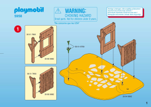 Bedienungsanleitung Playmobil set 5958 Christmas Krippenspiel mit Stall