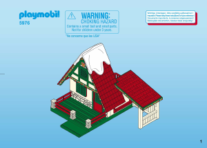 Manual de uso Playmobil set 5976 Christmas Casa de Papá Noel