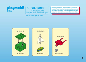 Manual de uso Playmobil set 5987 Christmas Taller de navidad