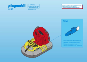 Manuale Playmobil set 3192 Dinosaur Expedition Hovercraft