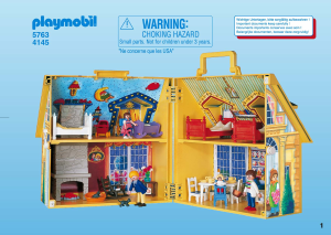 Handleiding Playmobil set 4145 Dollhouse Meeneem poppenhuis
