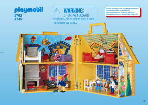 Manual Playmobil set 5763 Dollhouse Take-along dolls house