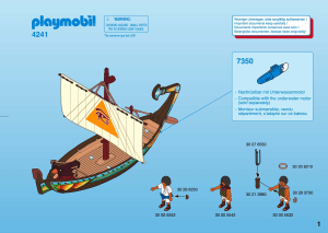 Mode d’emploi Playmobil set 4241 Egyptians Barque égyptienne