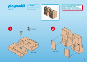 Manuale Playmobil set 4243 Egyptians Tempio del faraone