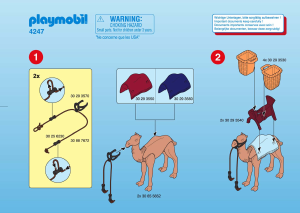 Manual de uso Playmobil set 4247 Egyptians Ladrones con camellos