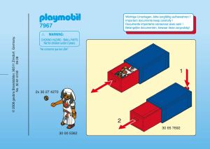 Bedienungsanleitung Playmobil set 7967 Egyptians Pharao Sarkophag