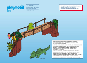 Mode d’emploi Playmobil set 3016 Jungle Le pont aux crocodiles