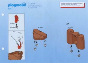 Bedienungsanleitung Playmobil set 3017 Jungle Schatzhöhle