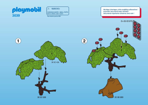 Manuale Playmobil set 3039 Jungle Gorilla