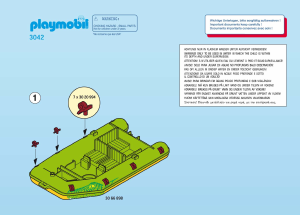 Manual Playmobil set 3042 Jungle River raft