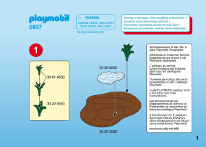 Manual de uso Playmobil set 5857 Jungle Paisajes