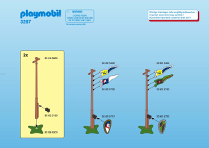 Manual Playmobil set 3287 Knights Knights tournament