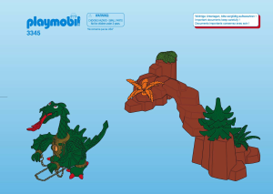 Mode d’emploi Playmobil set 3345 Knights Dastardly Dragon