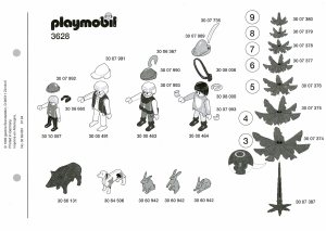 Manual de uso Playmobil set 3628 Knights Partida de caza