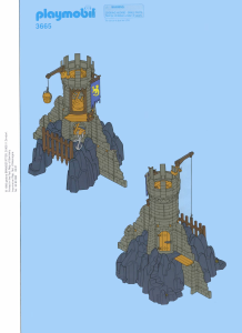 Manuale Playmobil set 3665 Knights Torre di roccia