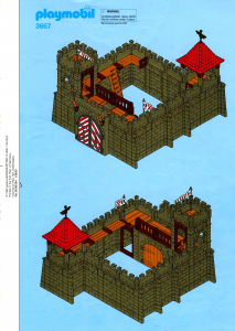 Manual de uso Playmobil set 3667 Knights Pequeño castillo